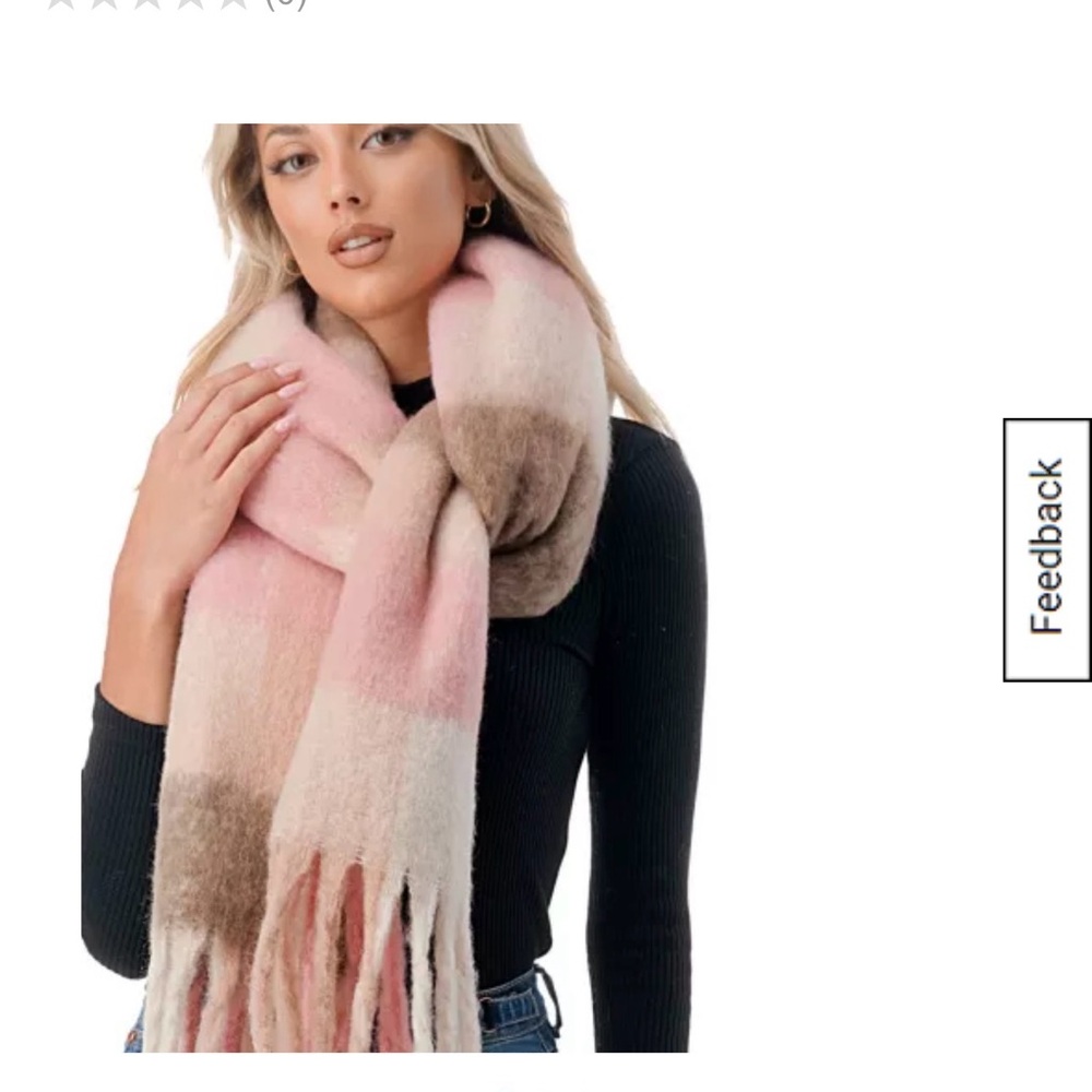 Chic Pink and Brown Women's Scarf